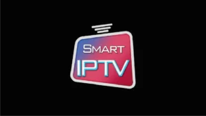 Interface de l’application SMART IPTV sur une TV connectée
